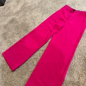 Zara Fuchsia Wide-Leg Trousers